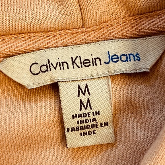 Calvin Klein Sweatshirt Hoodie Skin Tone light Pink Medium - Picture 8 of 8